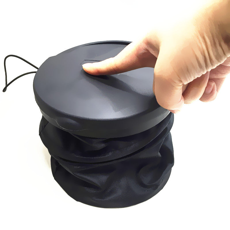 Car Trash Can Portable Garbage Bin, Small Garbage Can for Storage and Organization - Delicate Leather