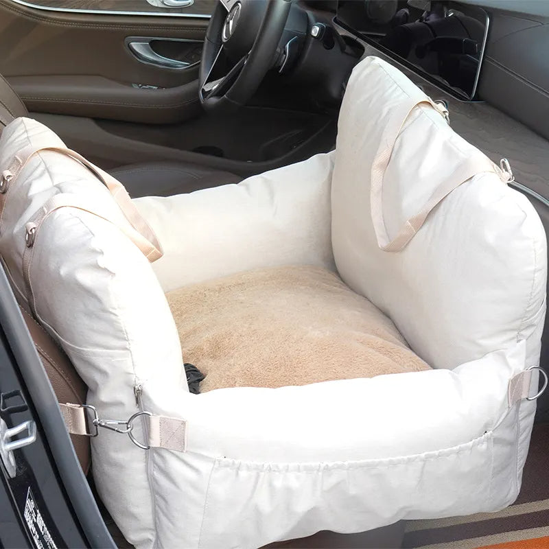 2024 Large Portable Breathable Dog Nest Crate Pet Dog Car Booster Seat Bed