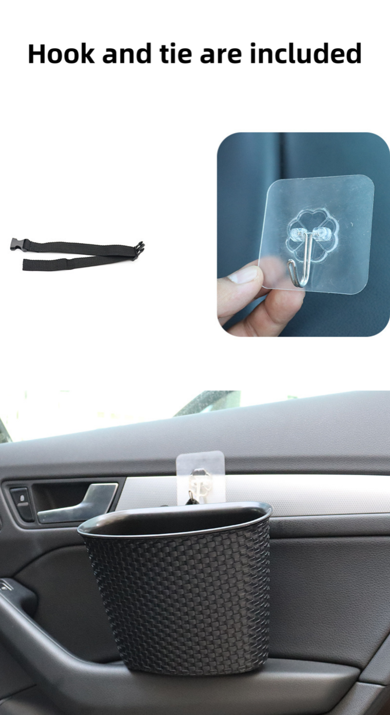 Bulk Stock Auto Interior Accessories - Vehicle Seat Storage Trash Box - Delicate Leather