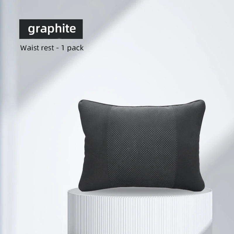 Enhance Your Driving Comfort with the Universal Car Seat Pillow: Soft and Luxurious Space Leather for Neck Support - Delicate Leather