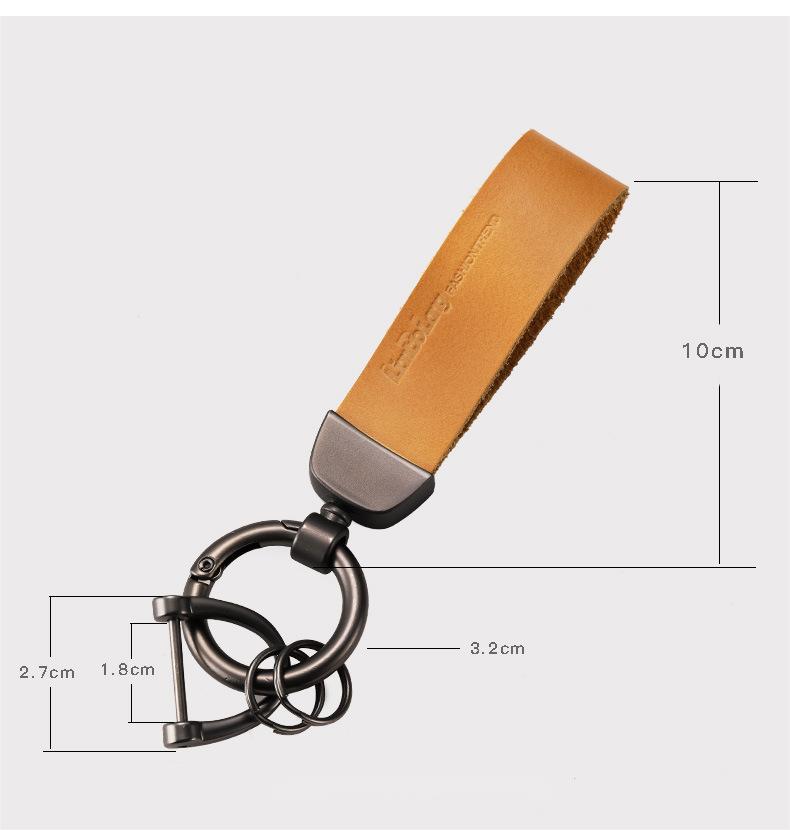 High Quality Colorful Blank Keychain - Customizable PU Leather Car Key Ring