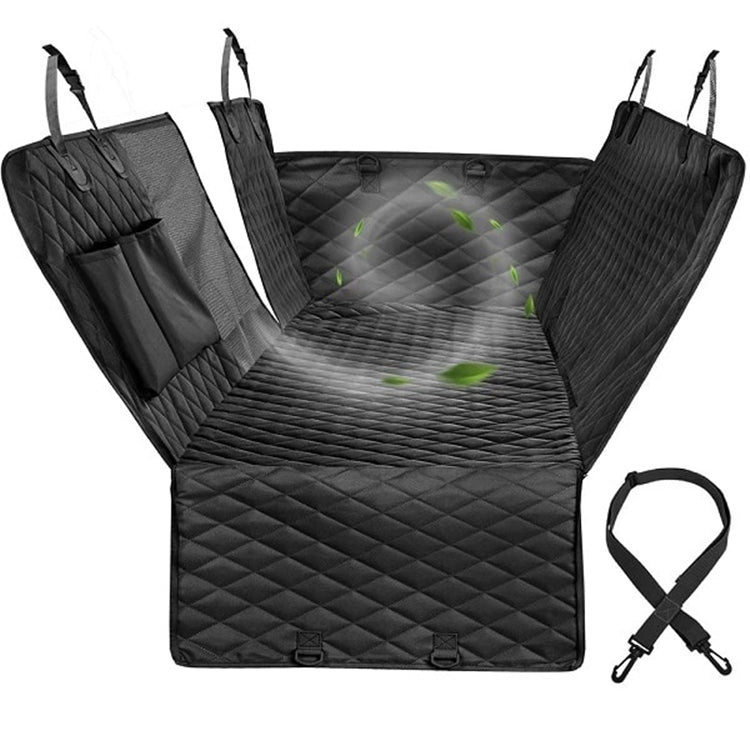 Waterproof Pet Car Mat Protector Hammock with Mesh Window and Pockets