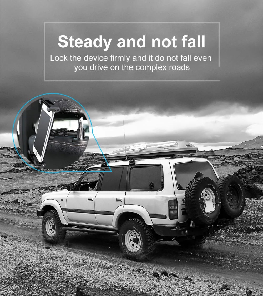 Car Back Seat Mount Tablet Car Holder - Delicate Leather