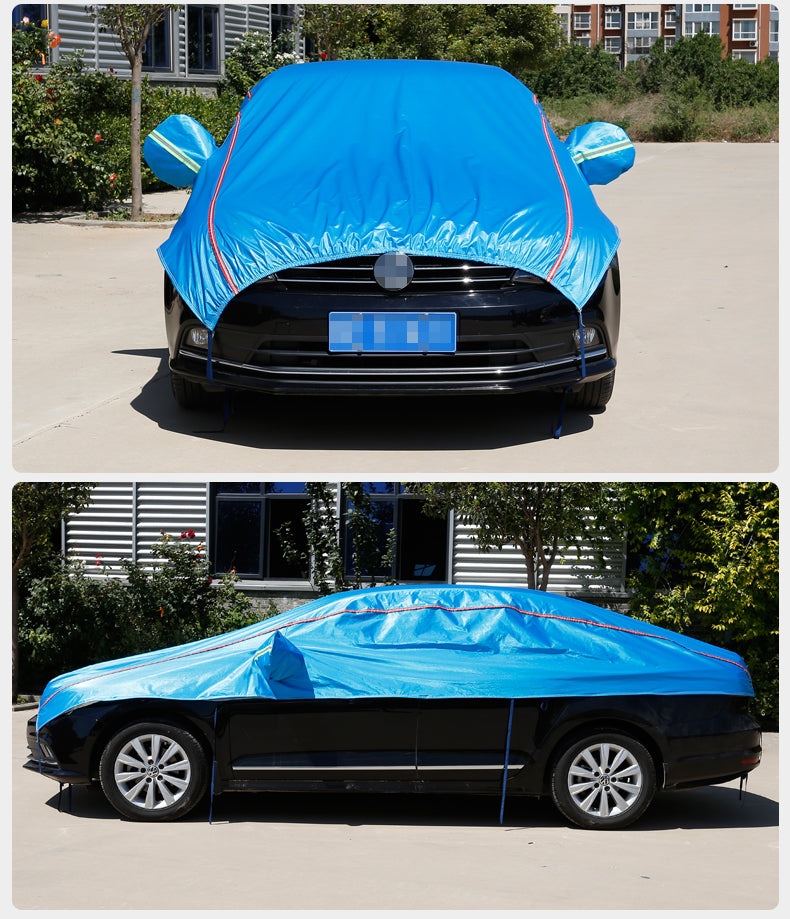 Car Clothing Half Cover - Rain Protection, Sun Protection, Heat Insulation - Delicate Leather