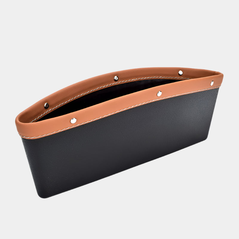 Car Seat Gap Filler Organizer, Custom For All Cars, 2024 Hot Selling Multifunctional PU Leather Car Seat Side Gap Filler Organizer - Delicate Leather