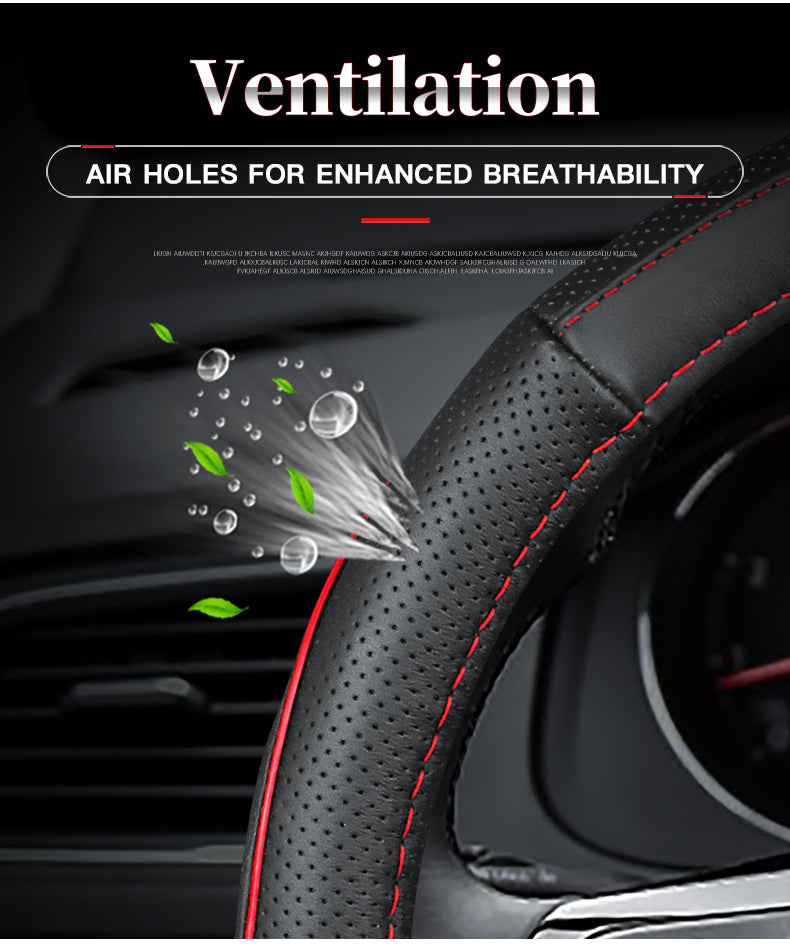 Quality Assurance Car Steering Wheel Cover - Leather - Delicate Leather