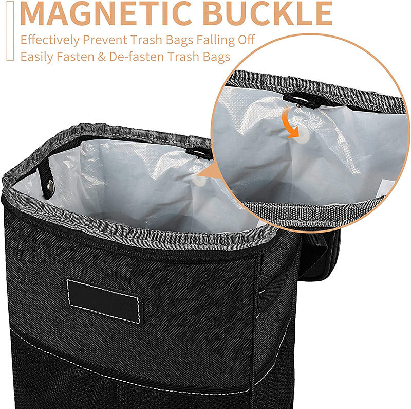 Car Trash Cans, Custom For Your Cars, Compact & Durable Car Accessories for Interior Use 2 Pack, Practical Car Organizers, Car Accessories - Delicate Leather