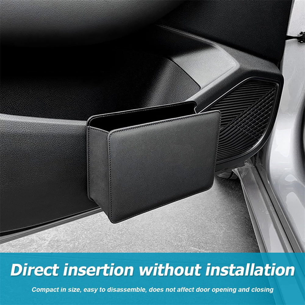 Car Trash Bin - Portable Leak Proof Waterproof Leather Foldable Mini Car Trash Can, Car Accessories