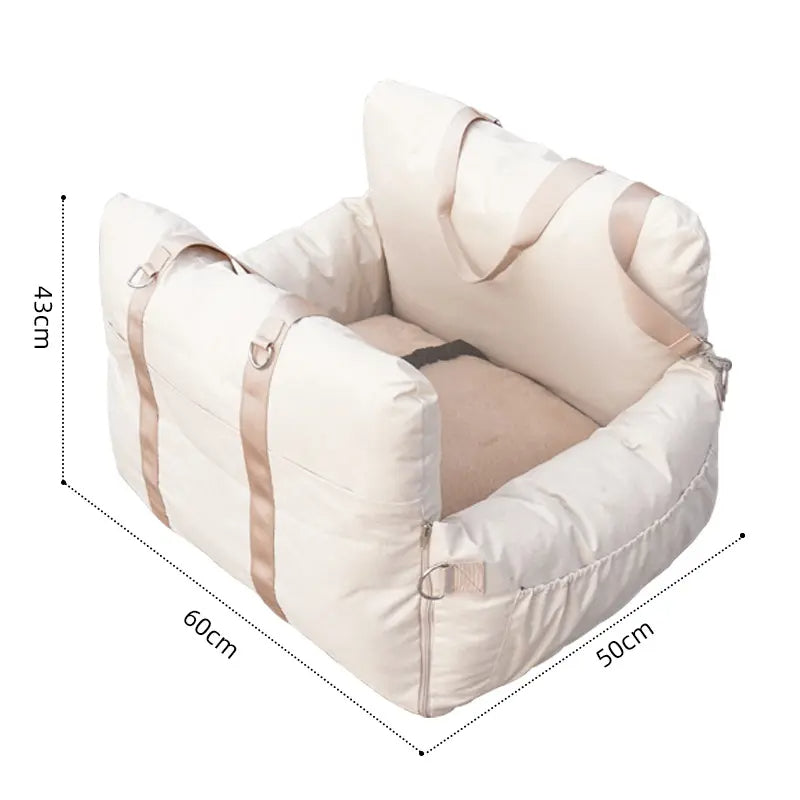 2024 Large Portable Breathable Dog Nest Crate Pet Dog Car Booster Seat Bed