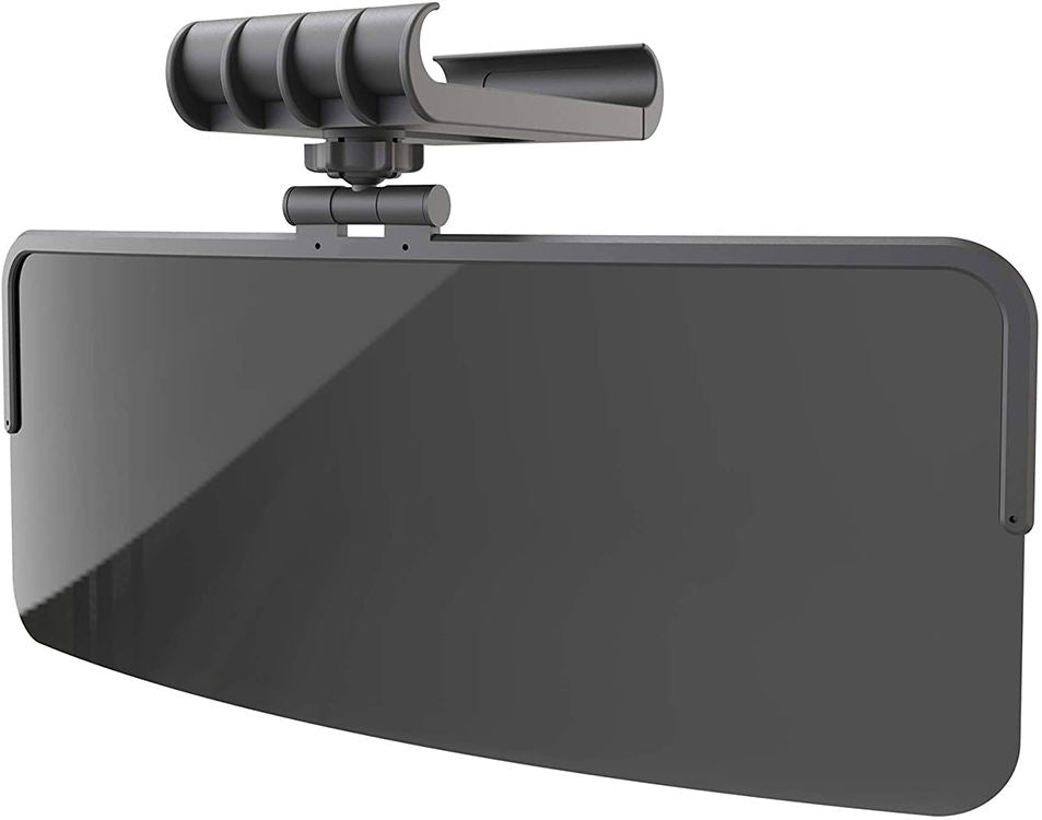 Polarized Sun Visor Extender for Car, Windshield Sunshade Accessories Car Sun Visor Mirror Protects from Sun Glare - Delicate Leather