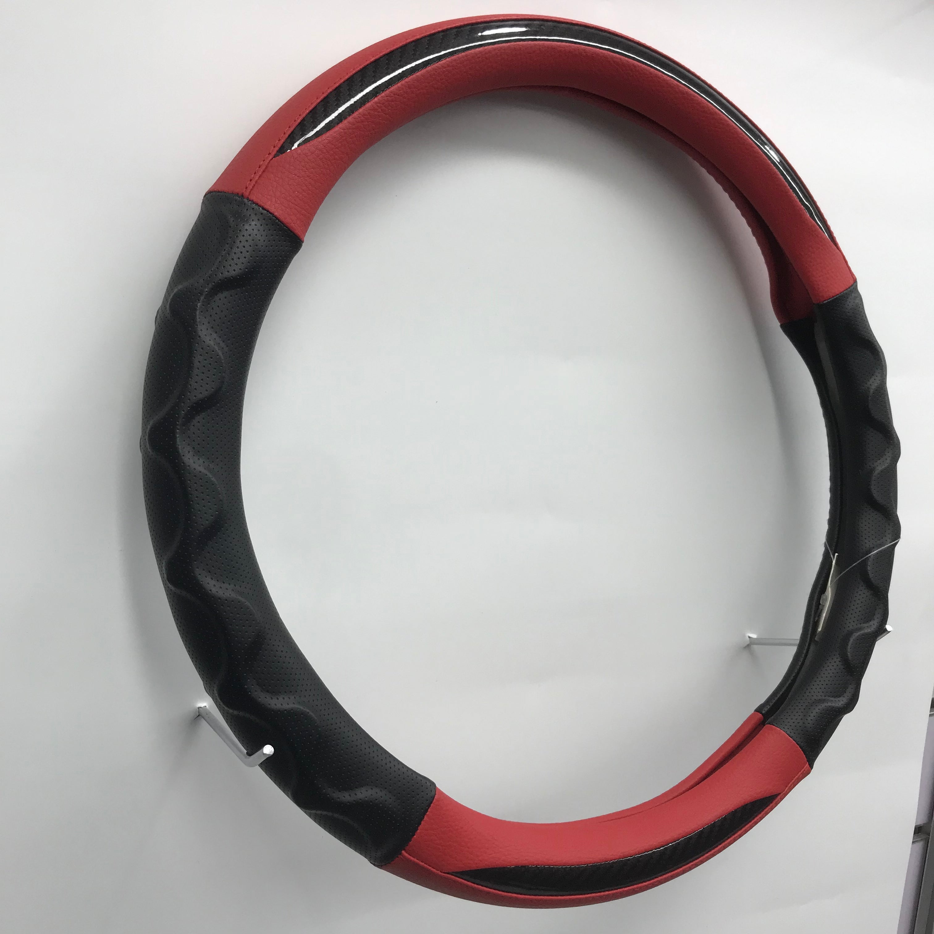 Carbon Microfiber Durable Steering Wheel Cover - Delicate Leather