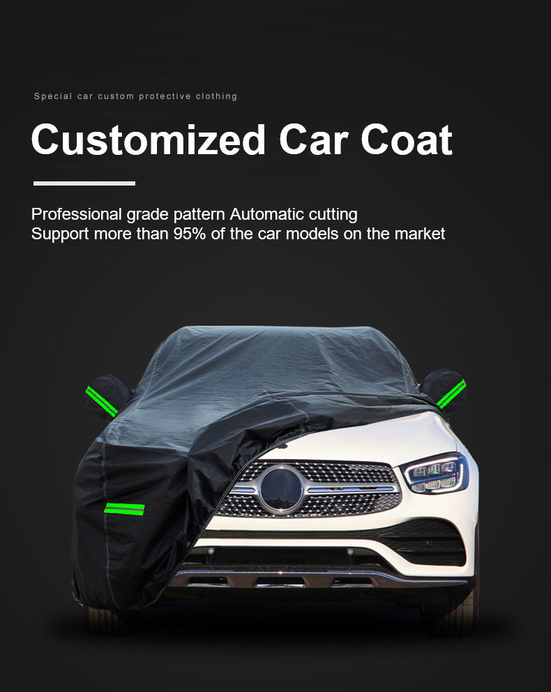 All Weather Universal Fit Anti-UV Proof Outdoor Custom Auto Exterior Parking Waterproof Car Cover for SUV - Delicate Leather