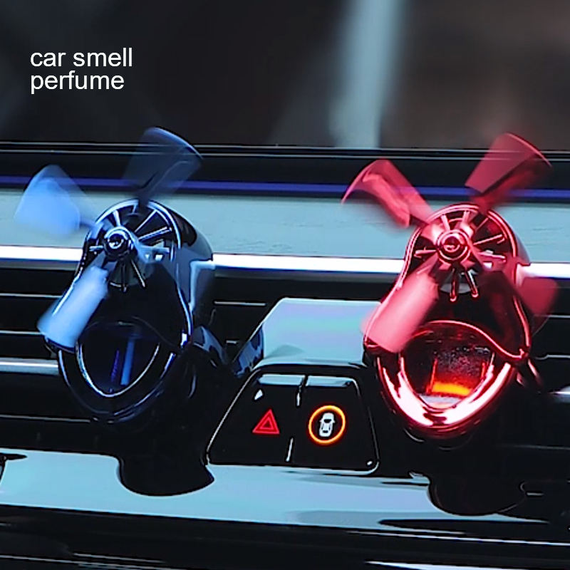 Hanging Fragrance Diffuser Scented Car Air Vent - Replaceable Freshener Fan Sticks Clip