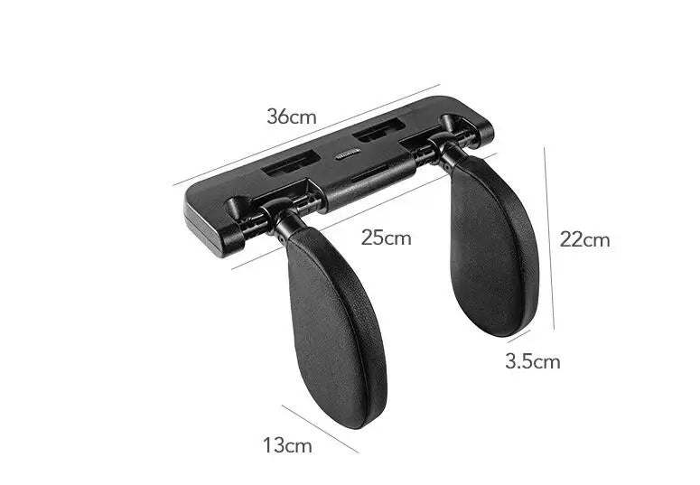 Single Car Seat Headrest Pillow: The Ultimate Travel Comfort and Support Solution for Your Car Interior – U-Shaped Pillow Ideal for Kids - Delicate Leather