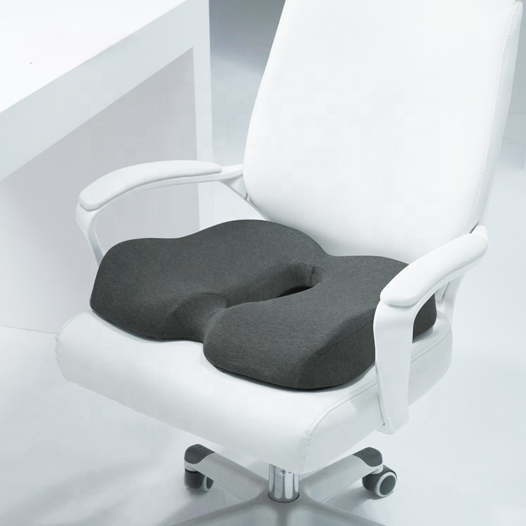 Coccyx Orthopedic Seat Cushion - Blood Circulation Office and Car Chair Cushion - Delicate Leather