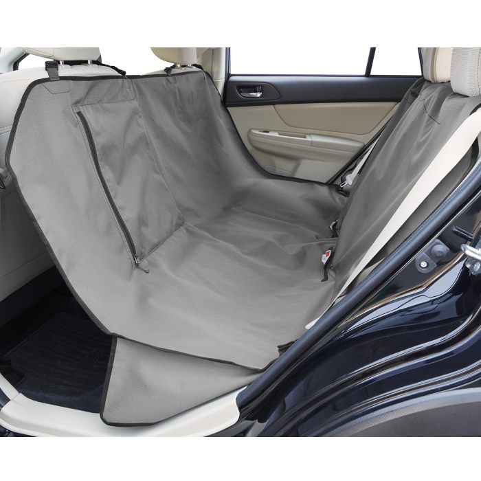 Dog Car Seat Cover for Back Seat - Premium Edition, Waterproof, Protects from Scratches - Delicate Leather