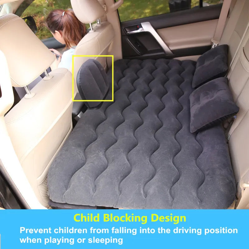 Inflatable Mattress Air Bed Sleep Rest Car SUV Travel Bed Universal Car Seat Bed Multi Functional for Outdoor Camping Beach