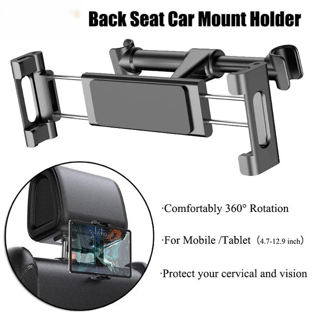 Car Back Seat Mount Tablet Car Holder - Delicate Leather
