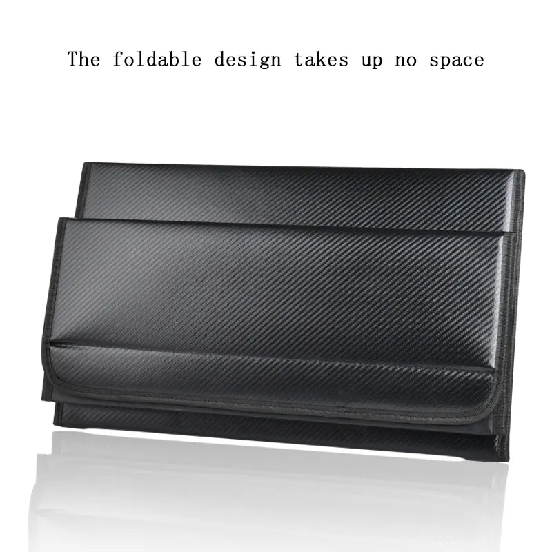 Customizable Detachable Folding Leather Car Trunk Organizer - Spacious Storage Solution - Delicate Leather