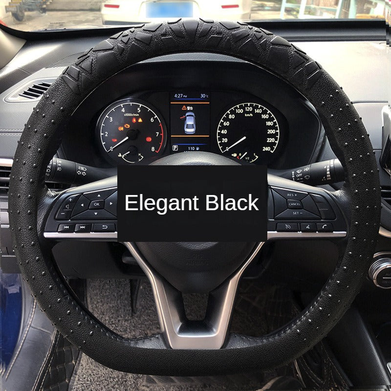 Custom Logo 13-16 Inch Round D Shape Universal Anti-Slip Silicone Colorful Sport Car Steering Wheel Cover