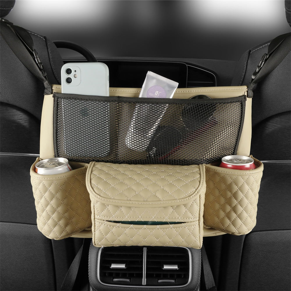 Leather Car Organizer - Back Seat Storage - Delicate Leather
