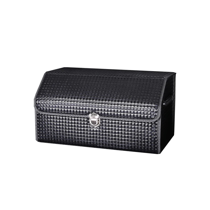 Durable and Premium Foldable Waterproof Cargo Storage Box for Car, Designed for Organized Trunk Space - Ideal Car Accessory for Women - Delicate Leather
