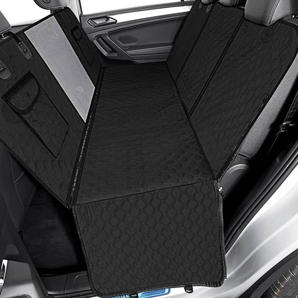 Dog Car Seat Cover for Back Seat - Premium Edition, Waterproof, Protects from Scratches - Delicate Leather