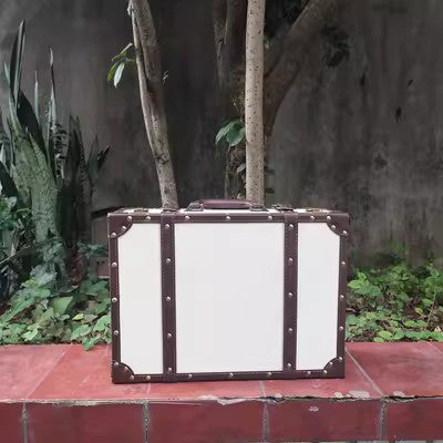 Classic Large Wooden Decorative Storage Trunk Set - 4 Pieces