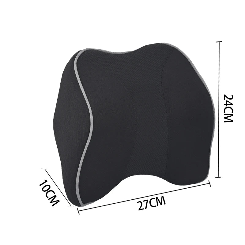 Memory Foam Car Neck Support Pillow - Delicate Leather