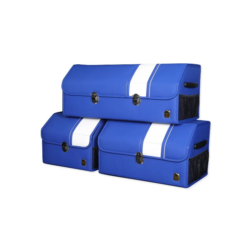 Premium PU Leather Car Back Seat Organizer - Spacious, Durable, and Space-Saving - Delicate Leather