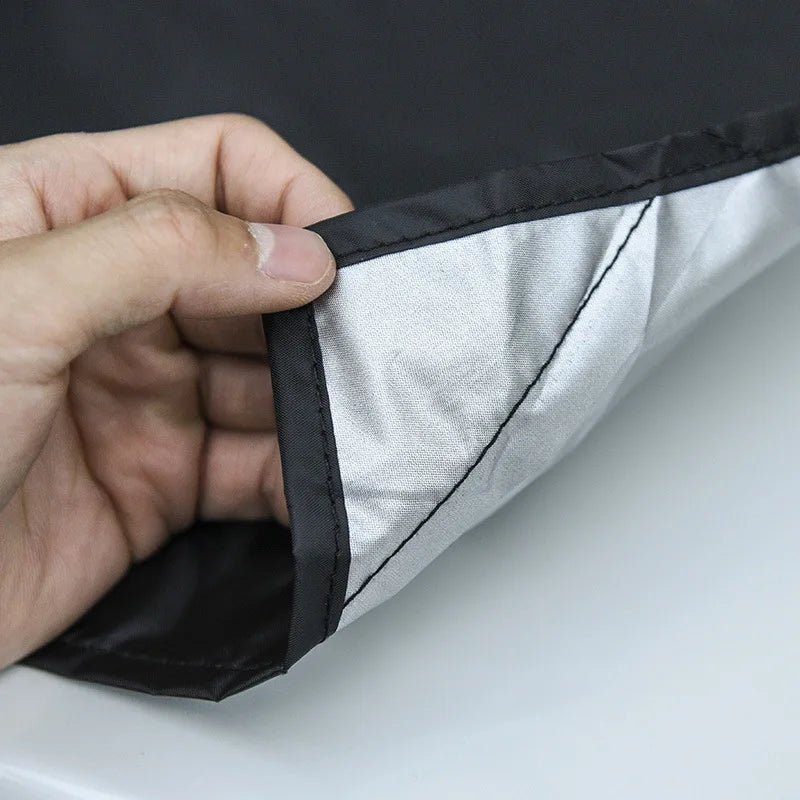 Magnetic Car Front Windscreen Cover - Waterproof Windshield Sunshade and Snow Shield for Cars, Minivans, and SUVs (210x120cm) - Delicate Leather