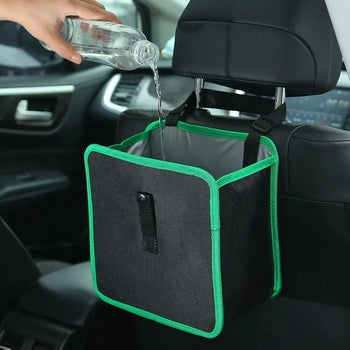 Car Seat Back Oxford Hanging Storage Box - Cloth Trash Tidying Car Auto Interior Accessories - Delicate Leather
