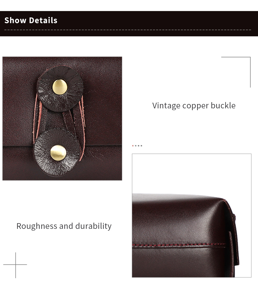Vintage Genuine Leather Tissue Holder Case | Elegant Leather Tissue Box Storage