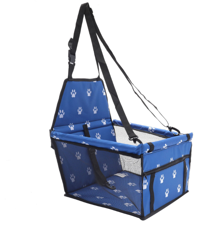 Customized Logo Folding Front Cover Bag Pet Hammock Dog Booster Seat Car Seat - Delicate Leather