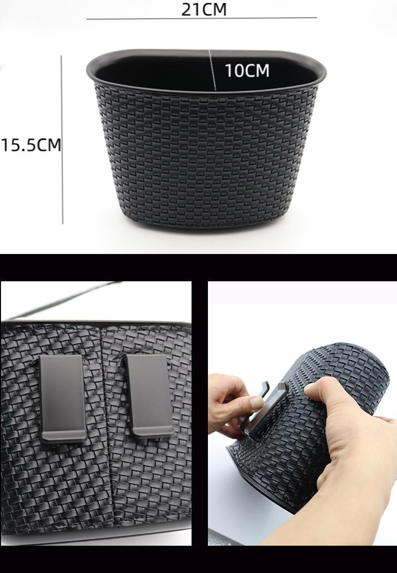 Bulk Stock Auto Interior Accessories - Vehicle Seat Storage Trash Box - Delicate Leather