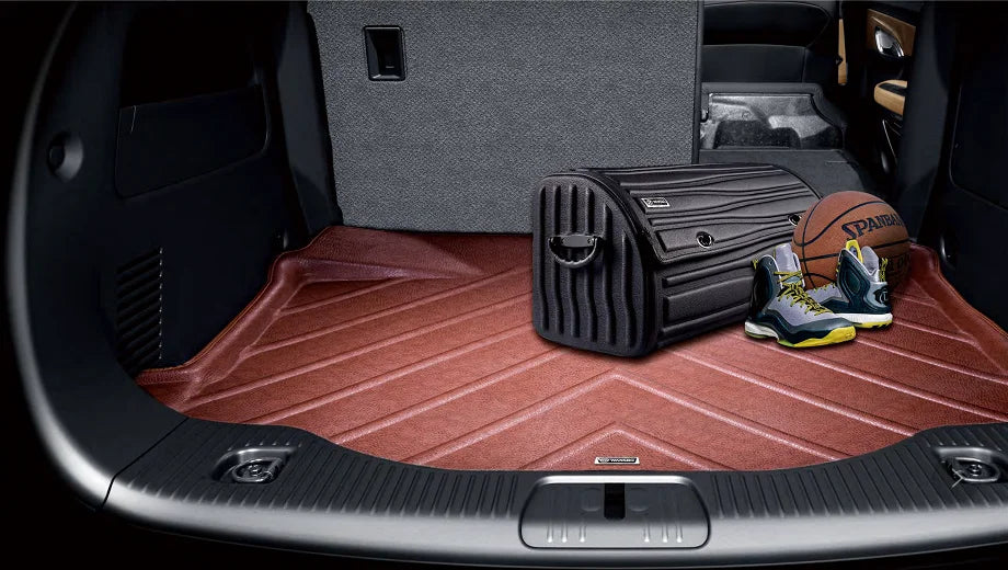 High-Capacity Collapsible Car Trunk Storage Box Crafted from PVC and XPE Fabric - Directly Sourced from the Factory - Delicate Leather