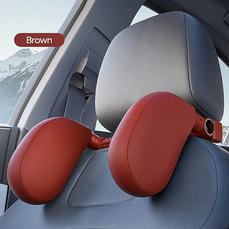 High-Quality Adjustable Dual-Sided Sleeping Cushion for Head and Neck Support - Car Pillow Seat Headrest