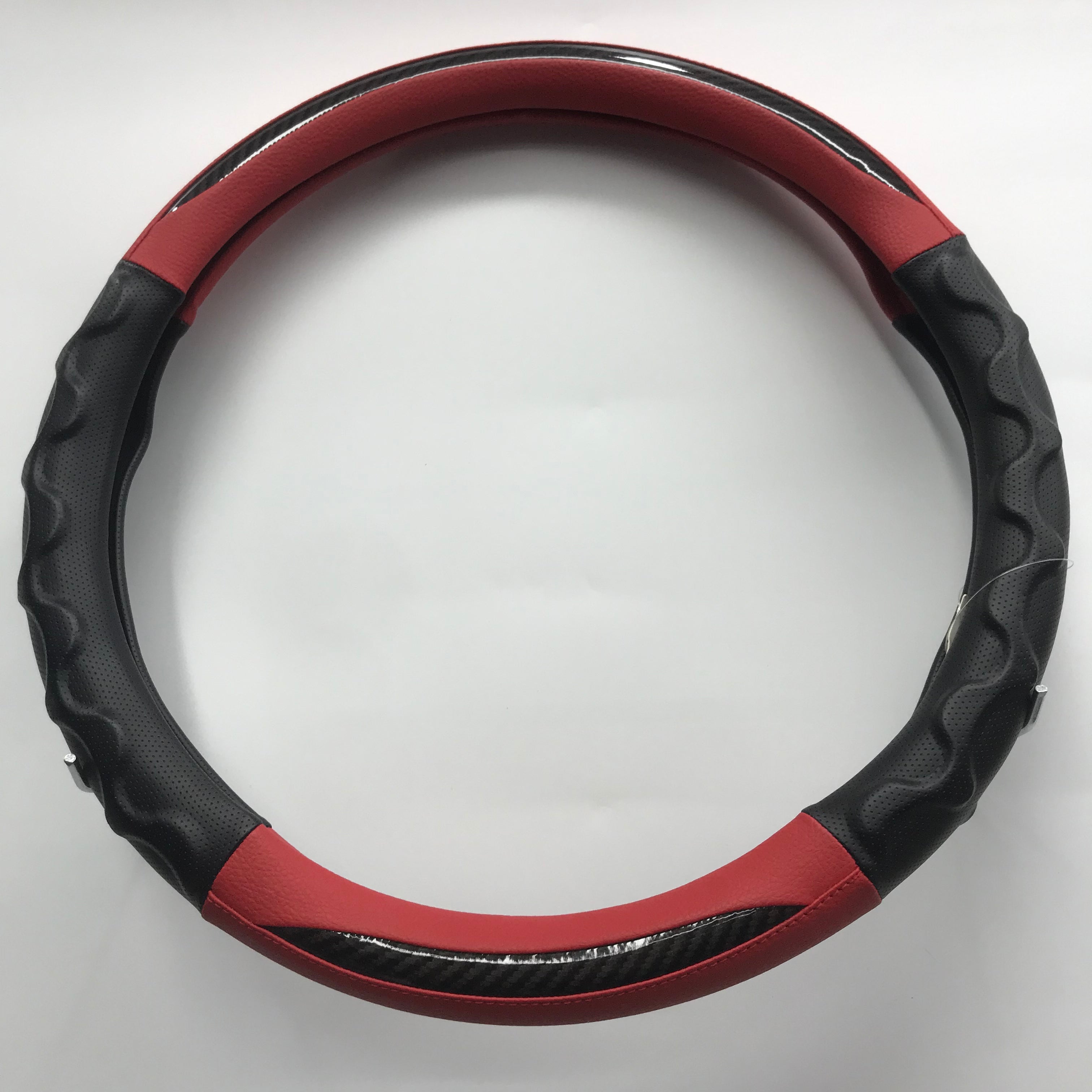 Carbon Microfiber Durable Steering Wheel Cover - Delicate Leather