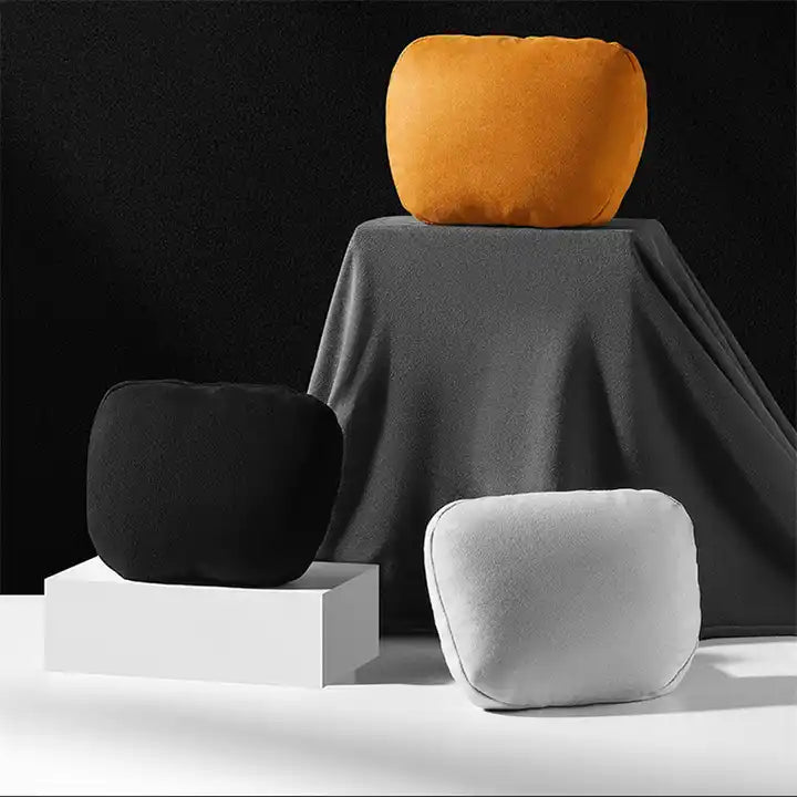 Fashionable Comfort Car Cushions: Alleviate Lower Back Pain with Waist Cushions and Backrest Pillows for Posture Correction - Delicate Leather