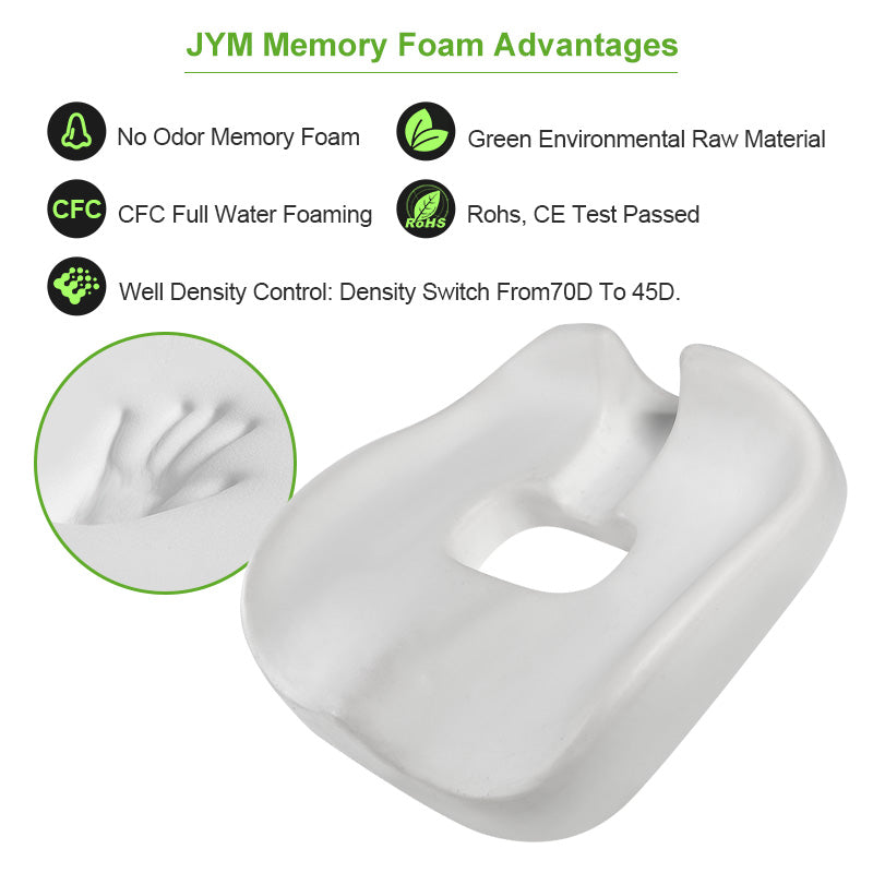 New Memory Foam Seat Cushion Ergonomic Pad Pillow for Office Chair - Delicate Leather