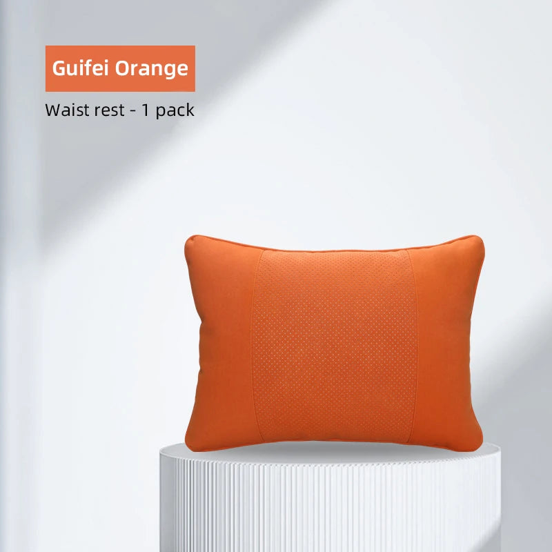 Enhance Your Driving Comfort with the Universal Car Seat Pillow: Soft and Luxurious Space Leather for Neck Support - Delicate Leather