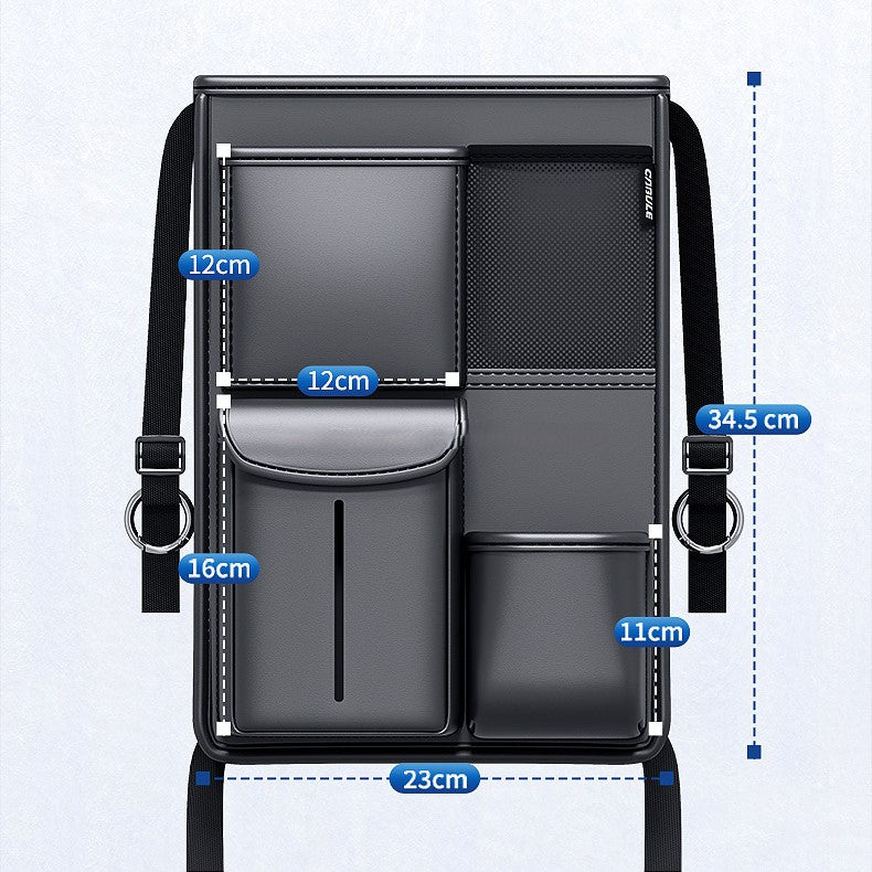 Purse Holder for Car - Net Pocket Handbag Holder - Delicate Leather