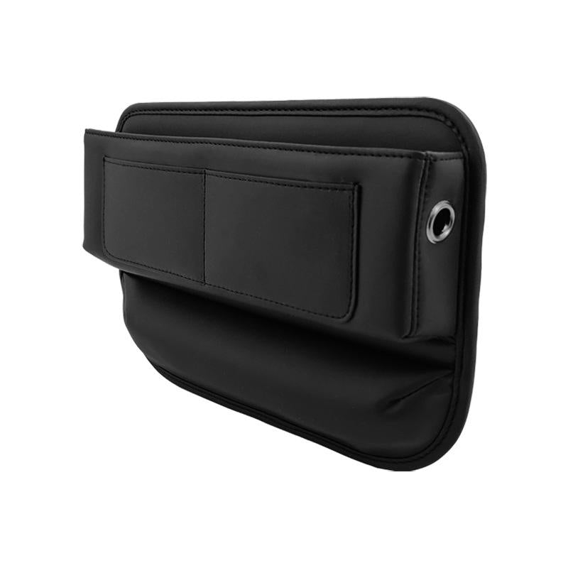 Car Seat Gap Filler Organizer, Custom For All Cars, Universal PU Leather Console Side Front Seat Storage Box - Car Seat Gap Filler and Organizer - Delicate Leather