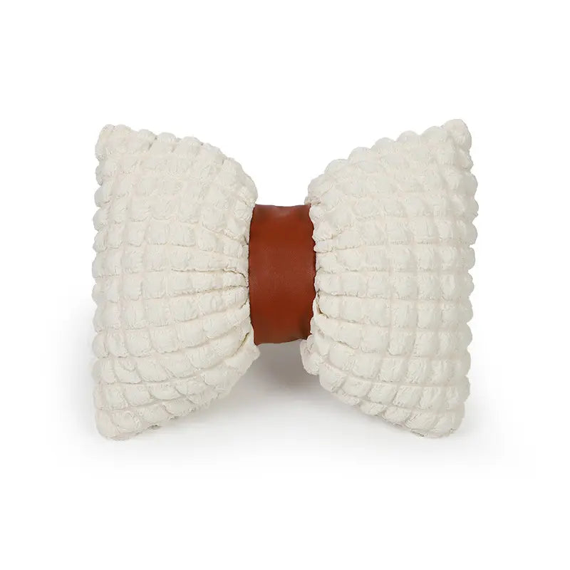 Premium Women's Car Seat Cover Set: Stylish, Comfortable, and Anti-Slip with Headrest and Waist Pillow - Delicate Leather