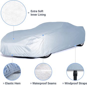 Waterproof Windproof All-Weather Car Cover - Half/Full Cover for Automobiles