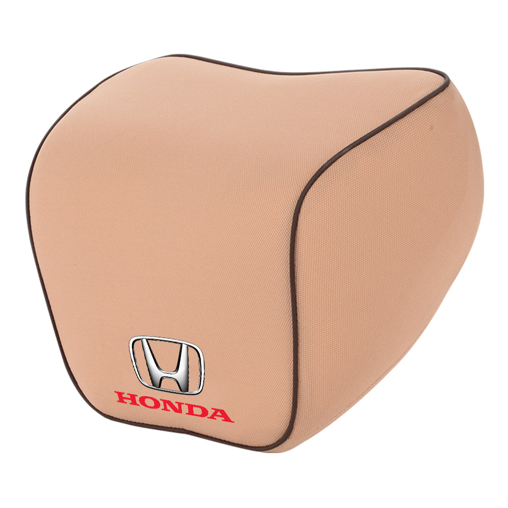 Lumbar Support Cushion for Car and Headrest Neck Pillow Kit, Custom For Cars, Ergonomically Design for Car Seat, Car Accessories HA13983 - Delicate Leather