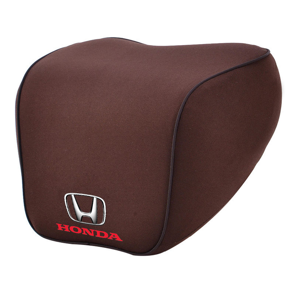 Lumbar Support Cushion for Car and Headrest Neck Pillow Kit, Custom For Cars, Ergonomically Design for Car Seat, Car Accessories HA13983 - Delicate Leather