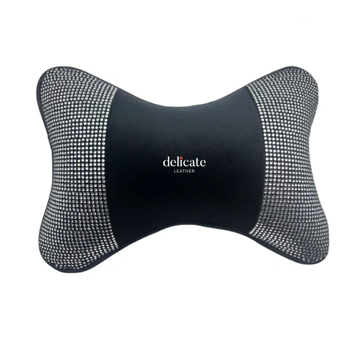 Universal Car Neck Pillow for Comfortable Support - Compatible with Most Auto Accessories and Filled with Fiber Material - Delicate Leather