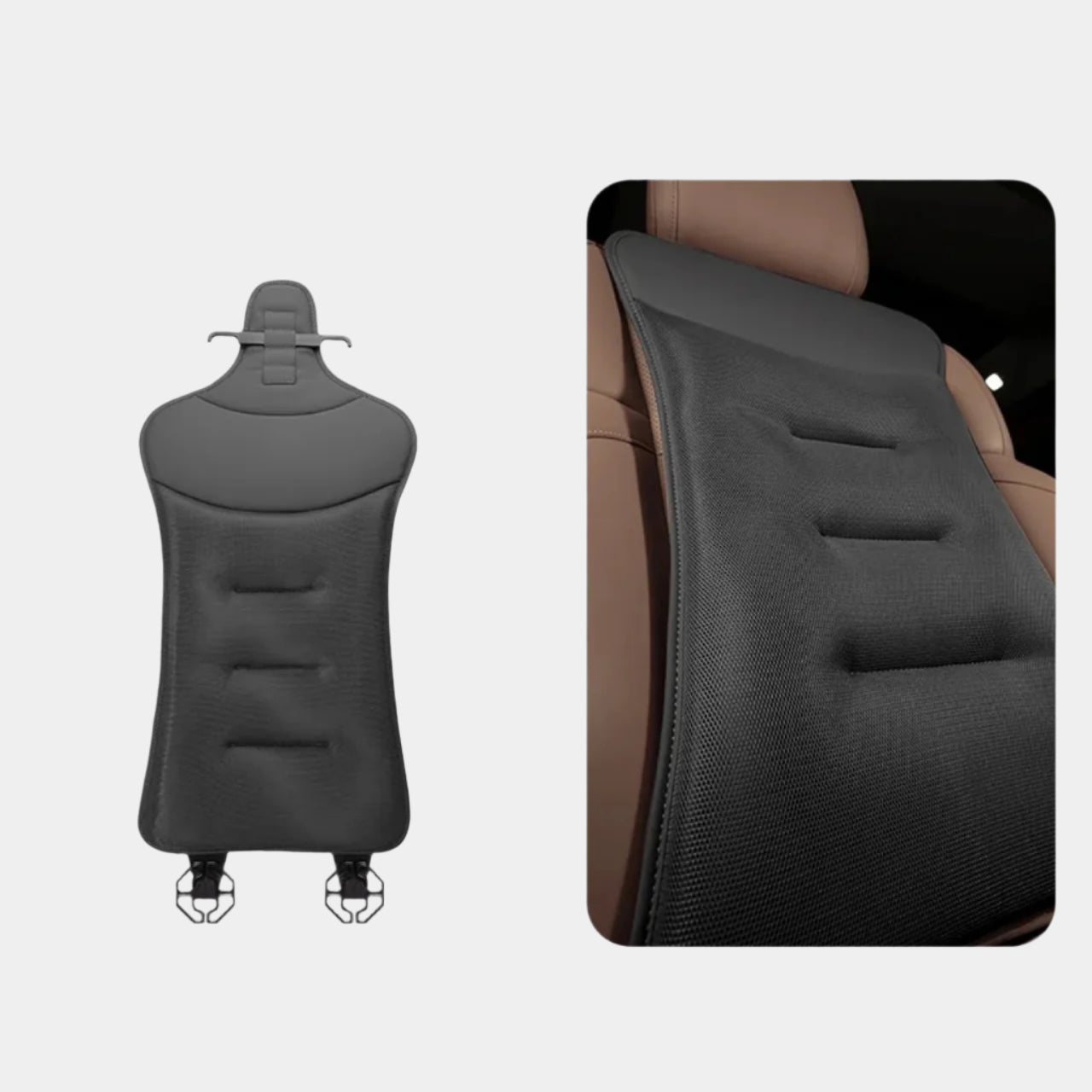 Summer Ice Silk Car Seat Cushion Breathable, Cool, Gel Comfort, Universal Single-Piece Seat Cover - Delicate Leather