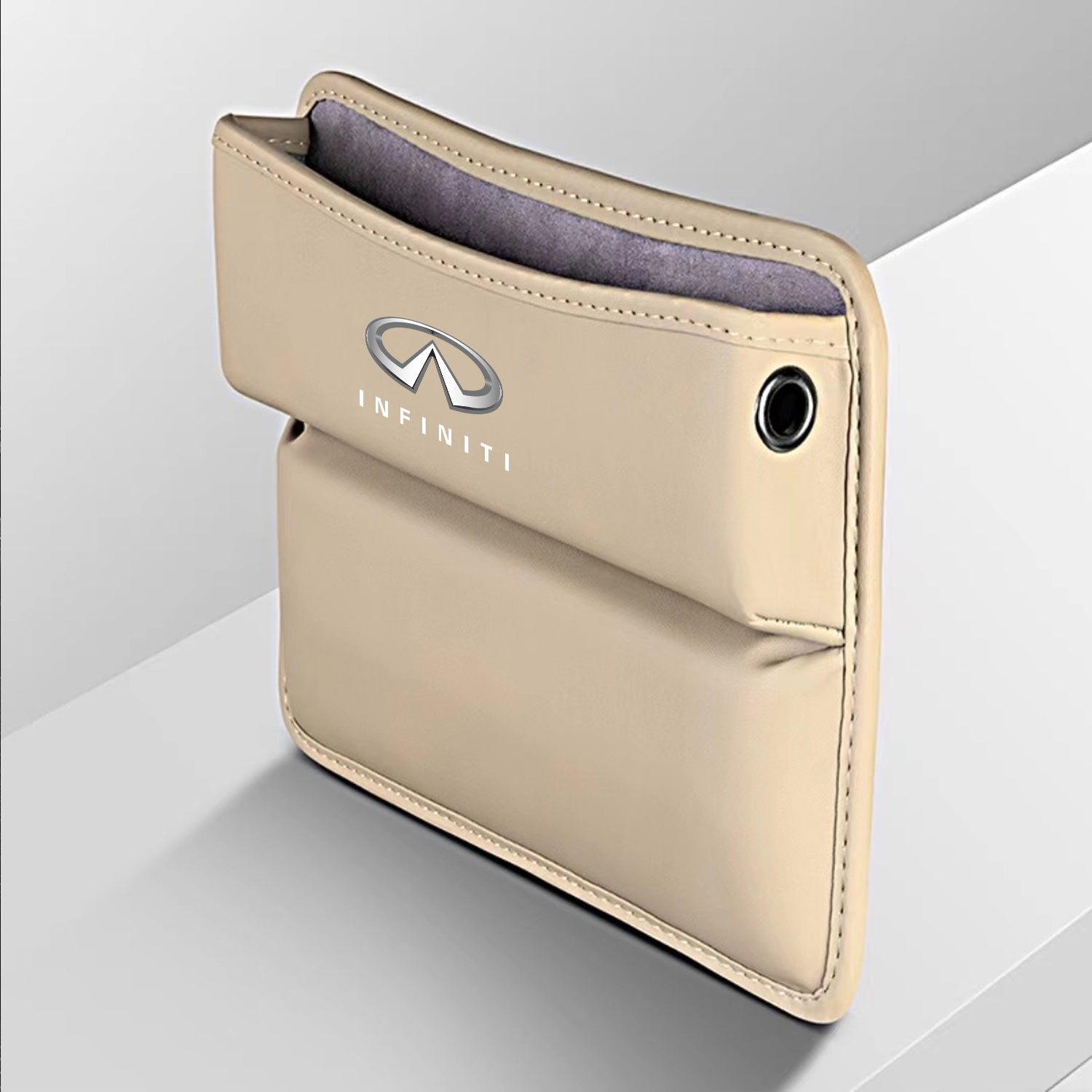 Car Seat Gap Filler Organizer, Custom Fir For Your Cars, Multifunctional PU Leather Console Side Pocket Organizer for Cellphones, Cards, Wallets, Keys - Delicate Leather